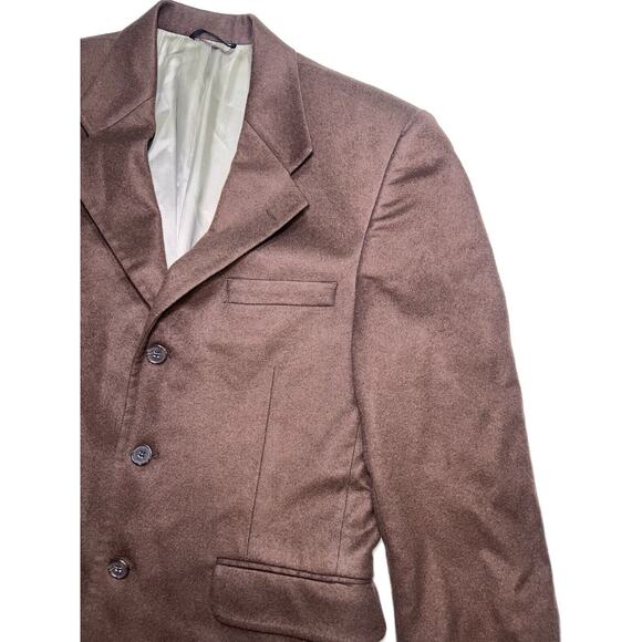 Fioravanti Couture Blazer Men’s Size 38S Brown 100% Cashmere 3 Button Office - Picture 3 of 16